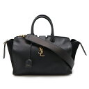 SAINT LAURENT PARIS サン ローラン パリ イブサンローラン ダウンタウン カバス ハンドバッグ 2WAYショルダー レザー スエード ブラッ...