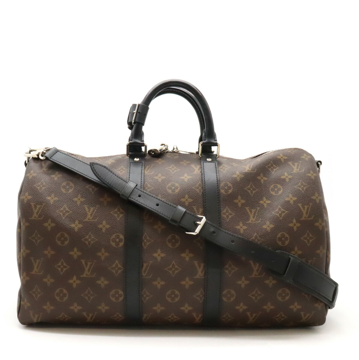 【バッグ】LOUIS VUITTON ルイ ヴィトン モノグラムマカサー キーポルバンドリエール45 ボストンバッグ 旅行カバン 2WAY ショルダーバッグ M56711 【中古】