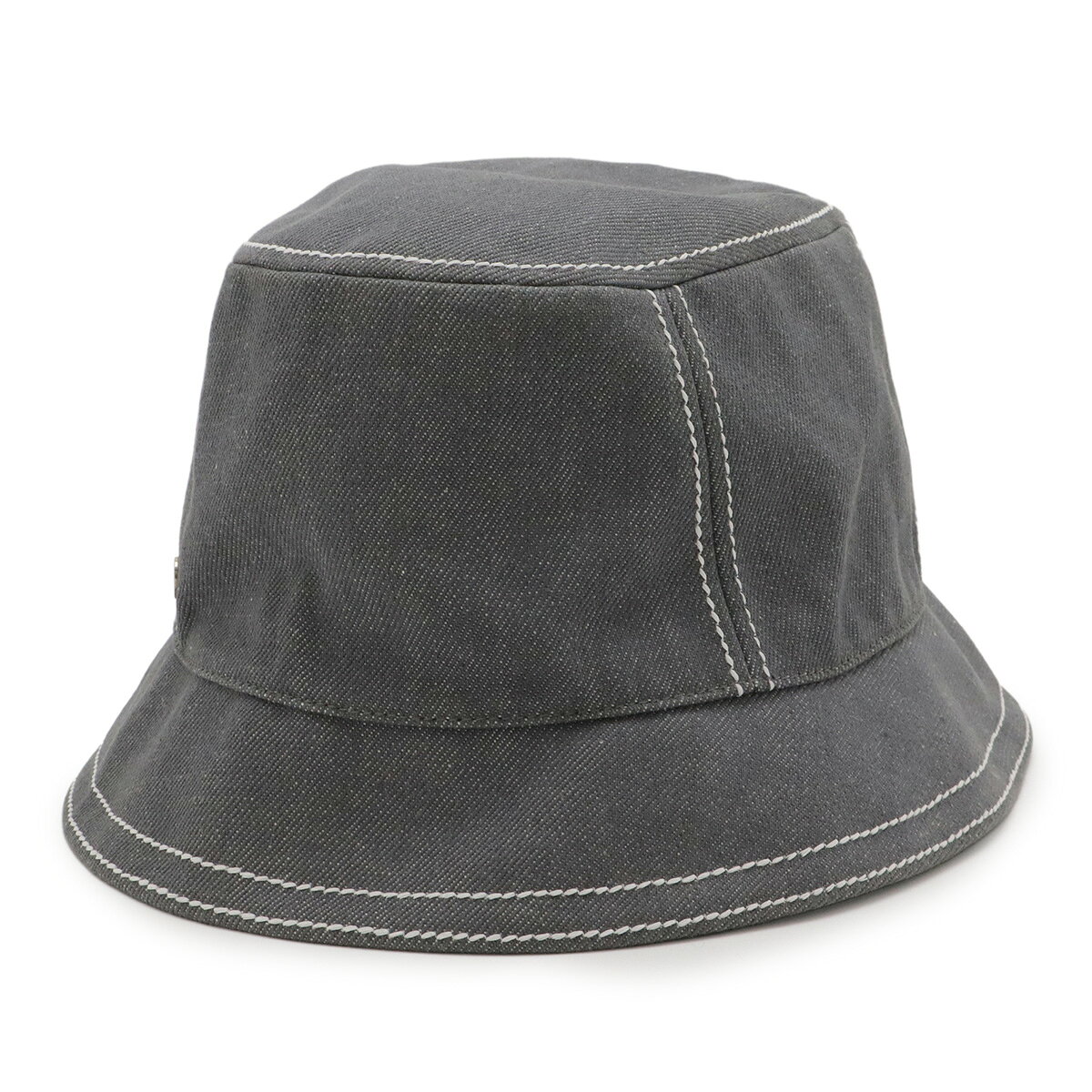 Rakuten - HERMES エルメス セリエ バケットハット 帽子 コットン100% グレー #58 【中古】