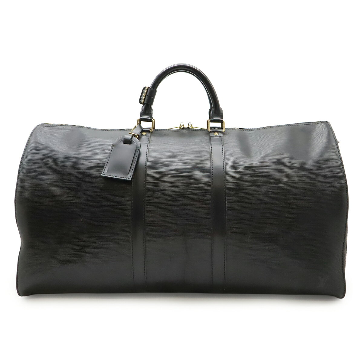 LOUIS VUITTON ルイ ヴィトン エピ キーポル55 ボストンバッグ 旅行カバン トラベルバッグ レザー ノワール 黒 ブラック M42952 【中古】