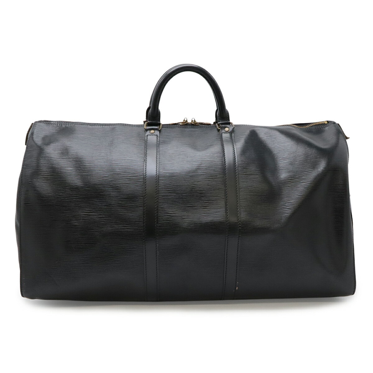 LOUIS VUITTON - LOUIS VUITTON ルイ ヴィトン エピ キーポル55 ボストンバッグ 旅行カバン トラベルバッグ レザー ノワール 黒 ブラック M59052 【中古】