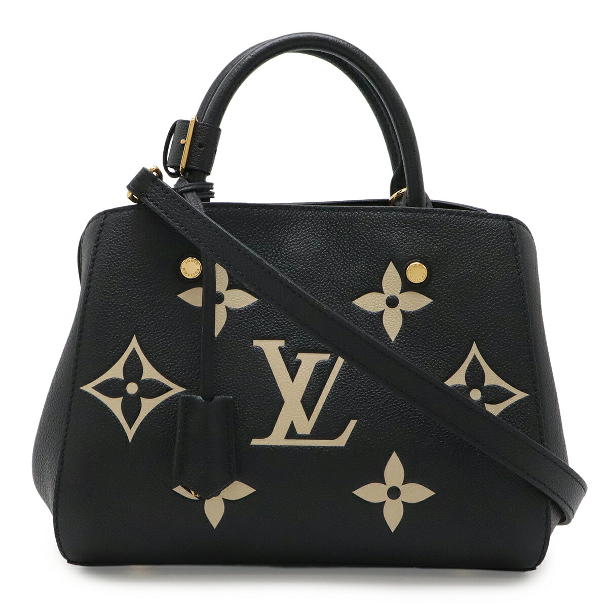 乐天商城 - LOUIS VUITTON ルイ ヴィトン モノグラムアンプラント モンテーニュBB ハンドバッグ 2WAY ショルダーバッグ ノワール 黒 ブラック M45778 【中古】