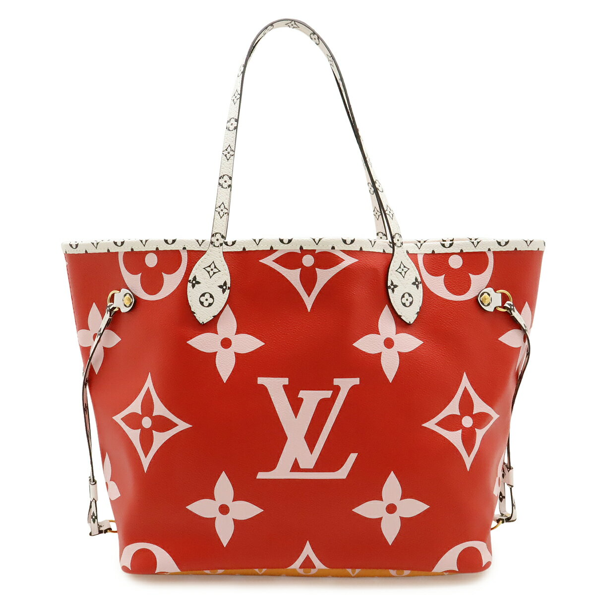 Rakuten - LOUIS VUITTON ルイ ヴィトン モノグラムジャイアント ネヴァーフルMM トートバッグ ショルダーバッグ レッド 赤 ピンク マルチカラー M44567 【中古】