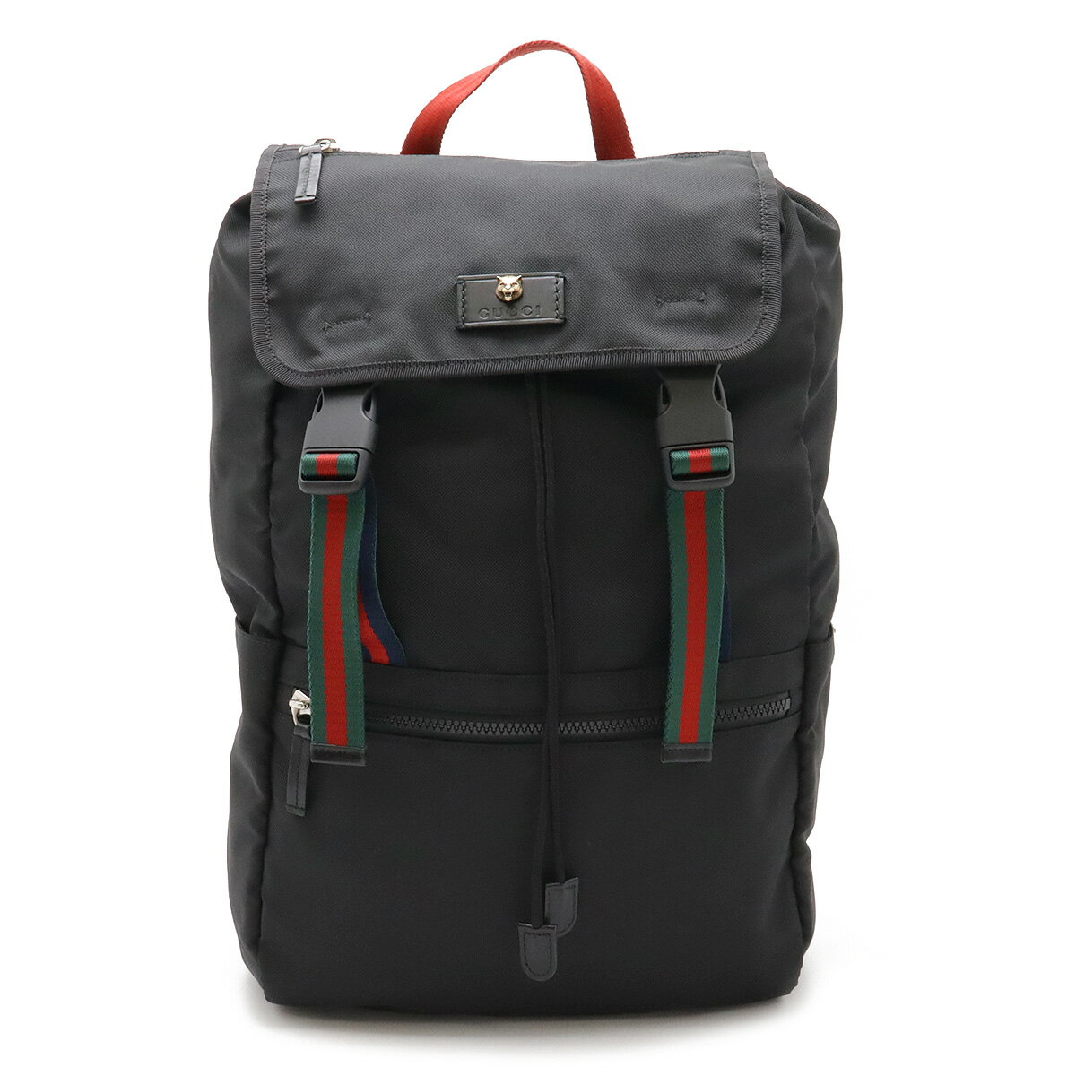 GUCCI◇リュックサック_テクノキャンバス/キャンバス/BLK GUCCI◇リュックサック_テクノキャンバス/キャンバス/BLK