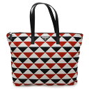 PRADA プラダ Prada on Ice プラダ オン アイス トライアングルロゴ トートバッグ ショルダーバッグ ナイロン ホワイト ブラック レッド 限定品 【中古】(4)