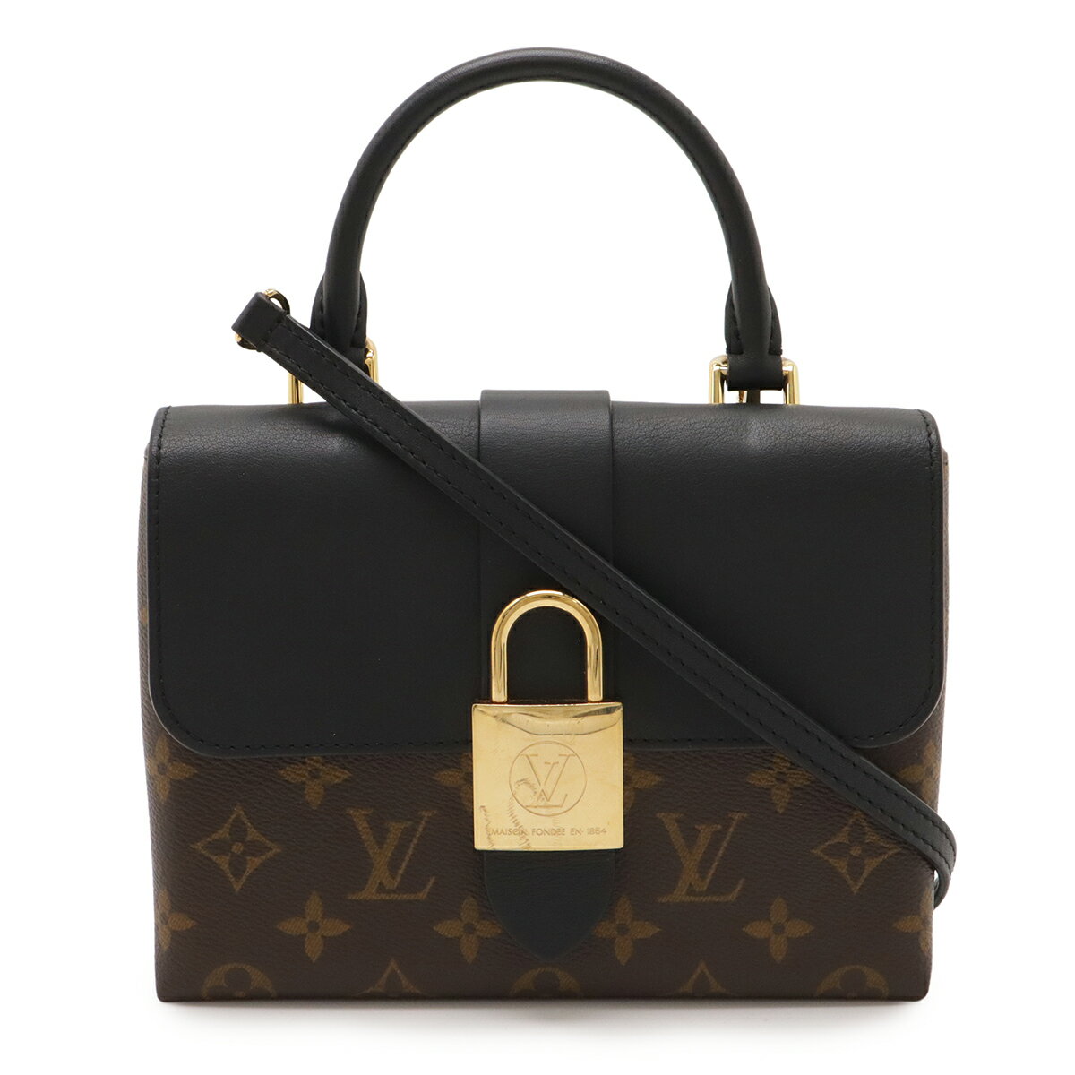 樂天商城 - LOUIS VUITTON ルイ ヴィトン モノグラム ロッキー BB ハンドバッグ ミニバッグ 2WAY ショルダーバッグ 斜め掛け ノワール 黒 ブラック M44141 【中古】