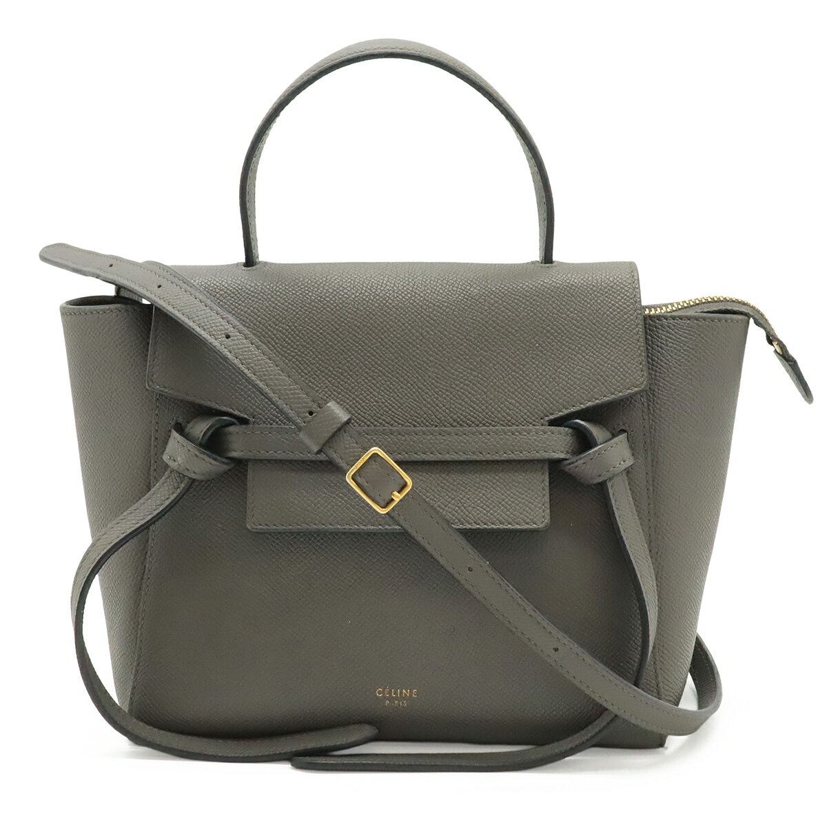 セリーヌ CELINE ベルトバッグ ナノ シルバー ハンドバッグ ショルダー CELINE (セリーヌ)2WAY ピコ ベルトバッグ ナノ ミニ ハンドバッグ
