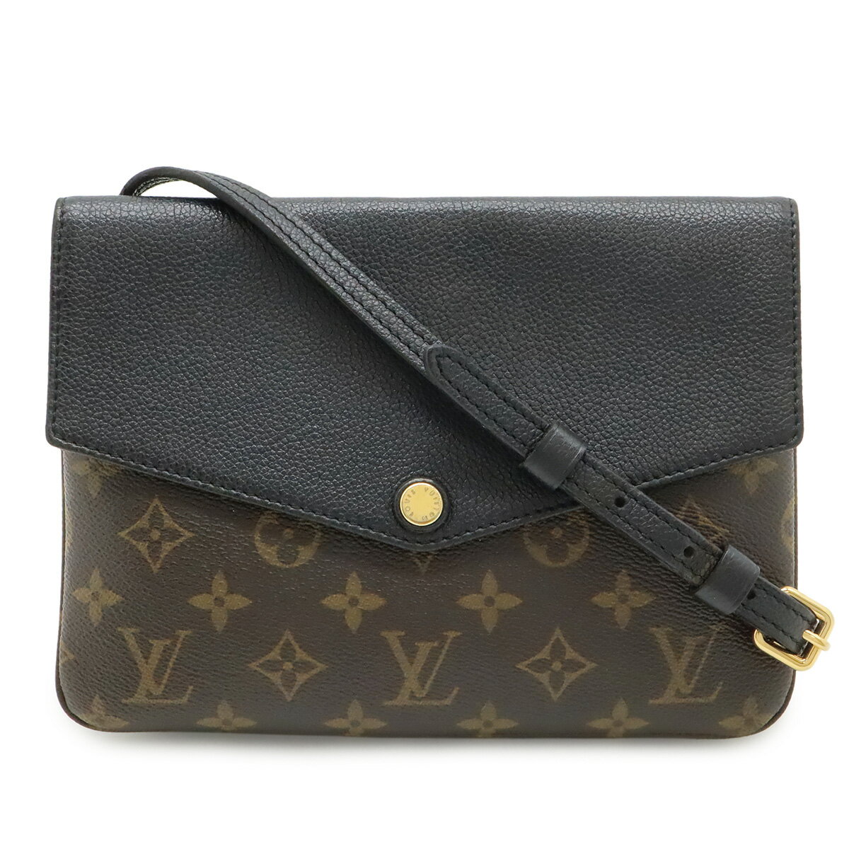 樂天商城 - LOUIS VUITTON ルイ ヴィトン モノグラム トワイス ショルダーバッグ ポシェット 斜め掛け ノワール 黒 ブラック M50185 【中古】