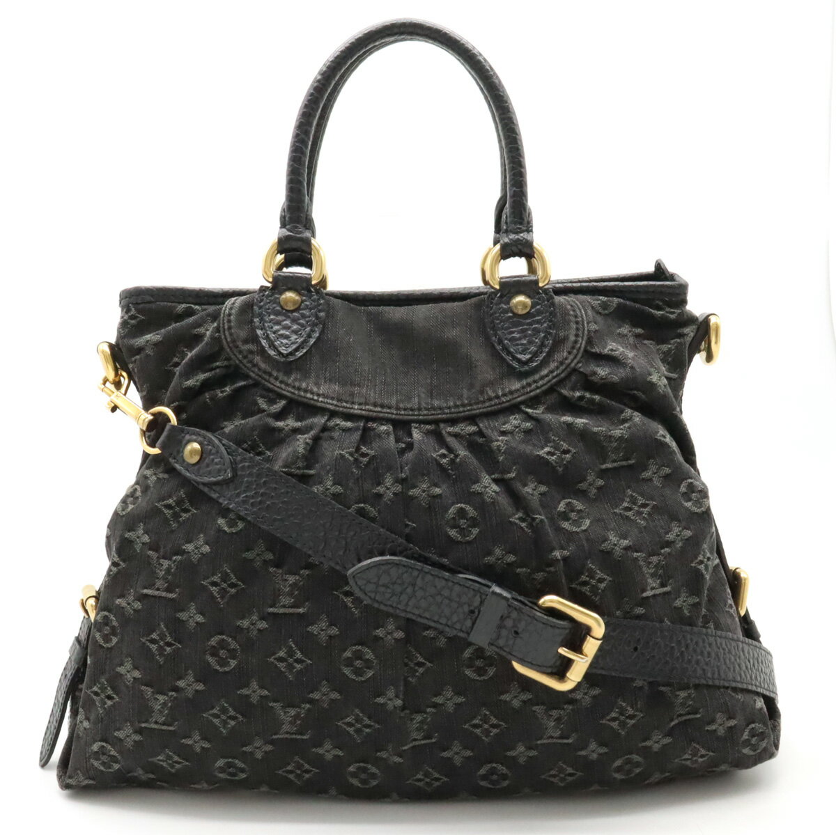 【バッグ】LOUIS VUITTON ルイ ヴィトン モノグラムデニム ネオ カヴィGM ネオカヴィ ネオカビィ トートバッグ 2WAY ショルダーバッグ ノワール M95352 【中古】