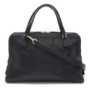 GUCCI グッチ ダブルGロゴ ハンドバッグ 2WAY ショルダーバッグ 斜め掛け レザー ブラック 黒 ゴールド金具 338971 【中古】