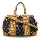 LOUIS VUITTON ルイ ヴィトン モノグラムマルチカラー コートニーMM ボストンバッグ 2WAY ショルダーバッグ ノワール ブラック 黒 M456...
