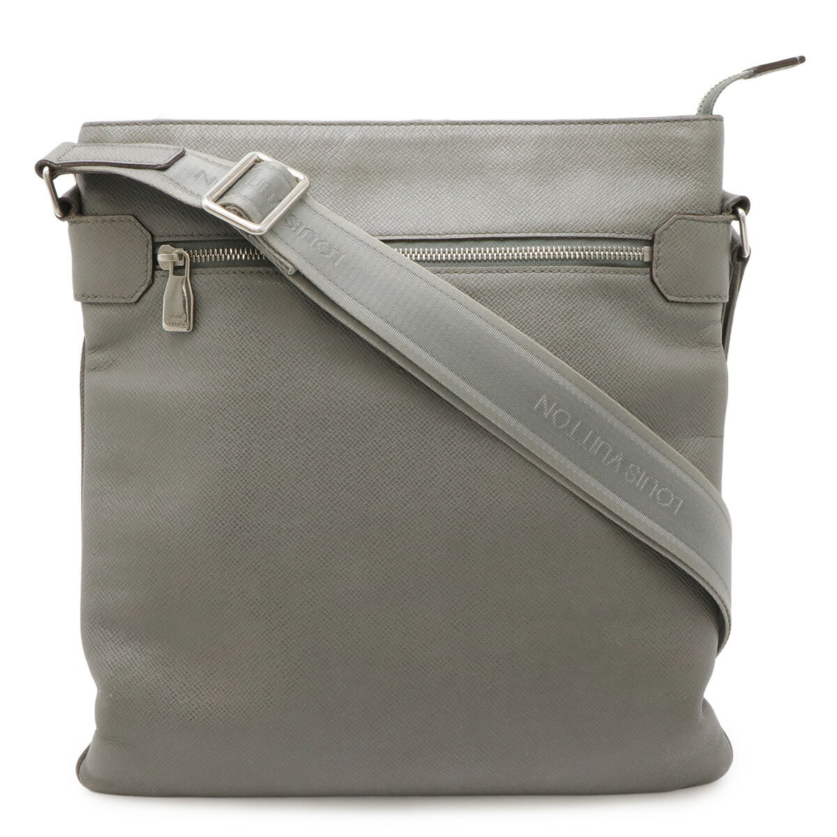 LOUIS VUITTON ルイ ヴィトン タイガ サシャ ショルダーバッグ 斜め掛け カーフ レザー グラシエ グレー M32630 【中古】