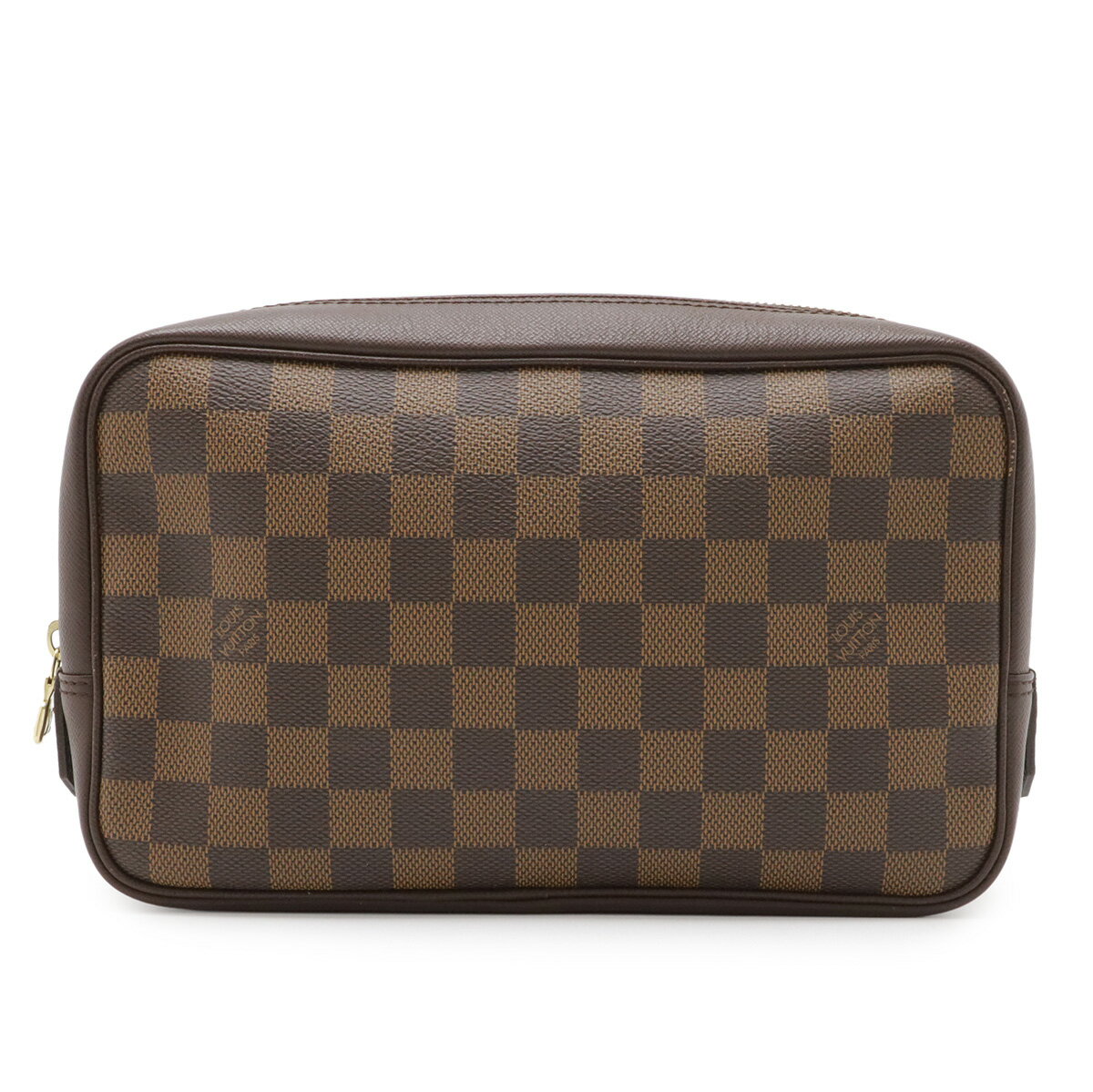 LOUIS VUITTON - LOUIS VUITTON ルイ ヴィトン ダミエ トゥルーストワレット 化粧ポーチ コスメポーチ マルチポーチ セカンドバッグ クラッチバッグ N47623 【中古】