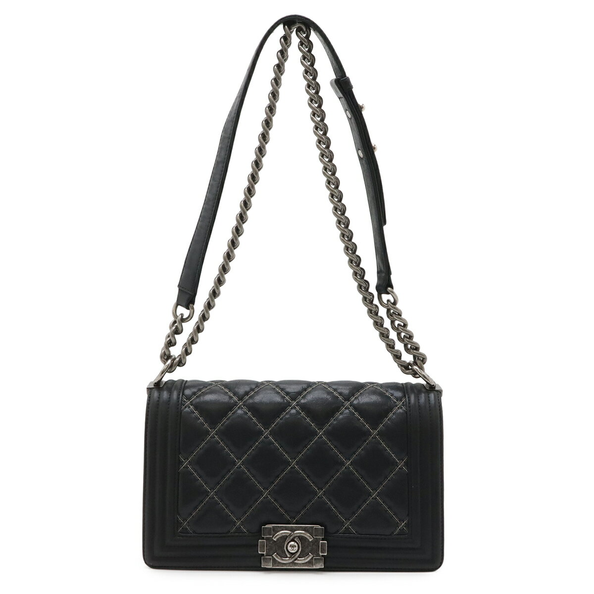 新品同様 シャネル CHANEL ボーイシャネル スモール フラワー パワー チェーン ショルダー バッグ レザー マルチカラー 90319759 CHANEL - 新品同様 シャネル CHANEL ボーイシャネル スモール フラワー