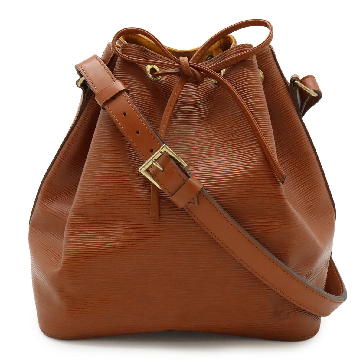 LOUIS VUITTON ルイ ヴィトン エピ プチノエ 巾着 ショルダーバッグ セミショルダー ワンショルダー 肩掛け ケニアブラウン M44103 【中古】(4.0)