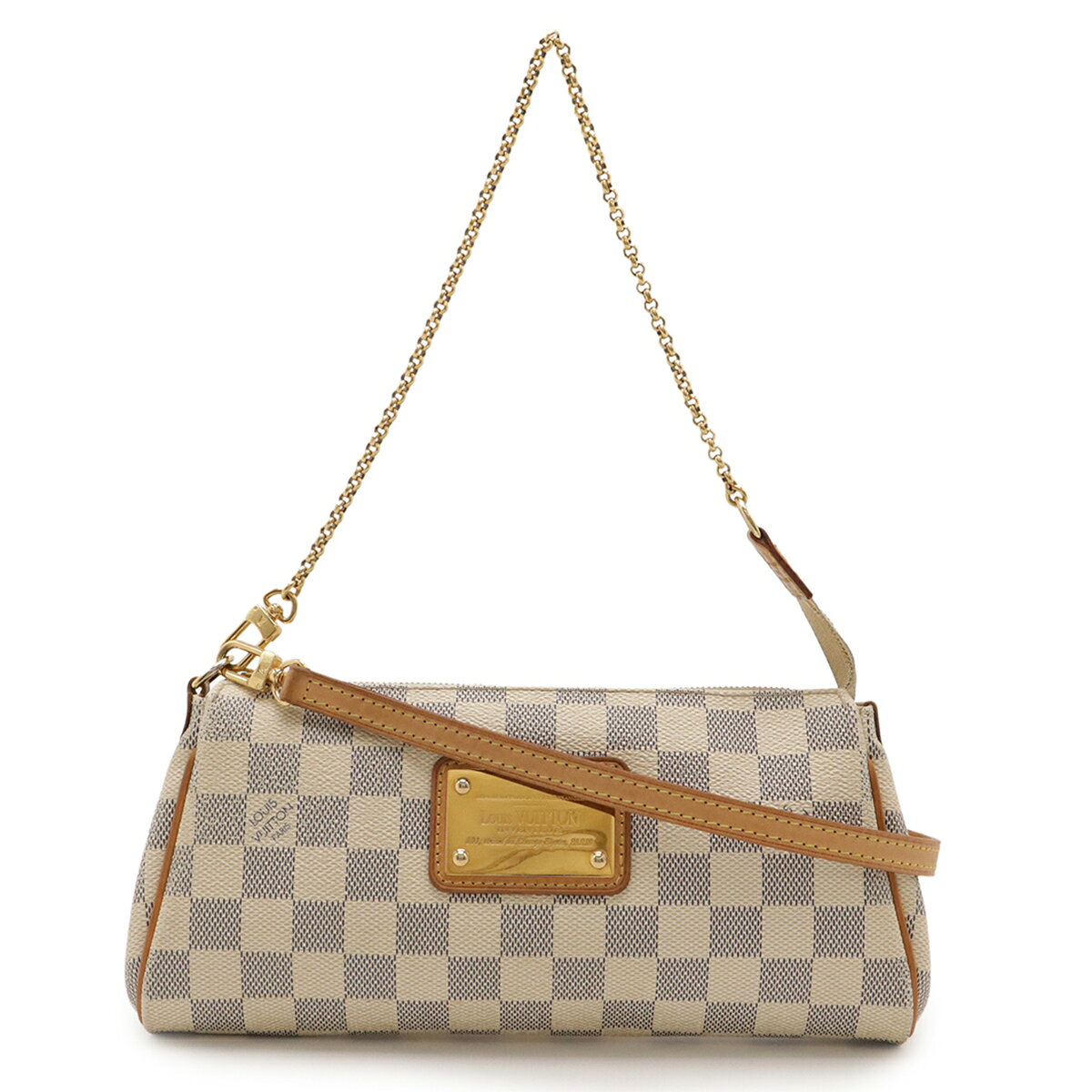 Rakuten - LOUIS VUITTON ルイ ヴィトン ダミエアズール エヴァ アクセサリーポーチ チェーンバッグ 2WAY ショルダーバッグ 斜め掛け N55214 【中古】