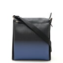 FENDI フェンディ ズッカ ショルダーバッグ 斜め掛け PVC レザー グラデーション ダークグレー ブラック ブルー シルバー金具 7VA319 【中古】