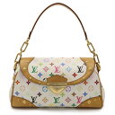 LOUIS VUITTON ルイ ヴィトン モノグラムマルチカラー ビバリーMM ショルダーバッグ セミショルダー ワンショルダー 肩掛け ブロン ホワイト M40203 【中古】(4)