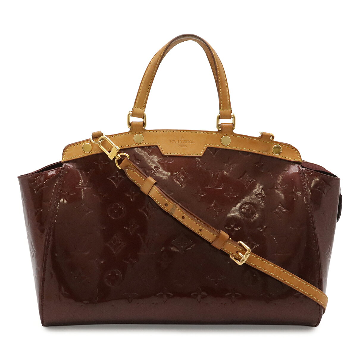 商品説明 程度 中古 Bランク サイズ W29.5cm-33cm H25cm D13cm ショルダーストラップ最長約89cm(5段階調節可、金具含む) 材質 エナメルカーフ カラー ルージュフォーヴィスト 仕様 内側ファスナーポケット1、小ポケット2 付属品 ショルダーストラップ 重さ 約780g コンディション 外側 型崩れ、若干の変色、しっとり感、側面糸ほつれ、ヒビ、ヌメ革ヤケ、シミ、汚れ 内側 シミ、汚れ、スレ、保管臭 ハンドル ヤケ、シミ、黒ずみ、フチヒビ ショルダー 金具跡、ヤケ、シミ、スレ 金具 メッキスレ 特記事項 製造番号 AA4112 コメント 使用感のあるお品物でございます。エナメルカーフが高級感のあるハンドバッグ。ストラップを付けてショルダーバッグとしてもご使用いただけます。シンプルなデザインで使い勝手が良く、重宝するアイテムでございます。