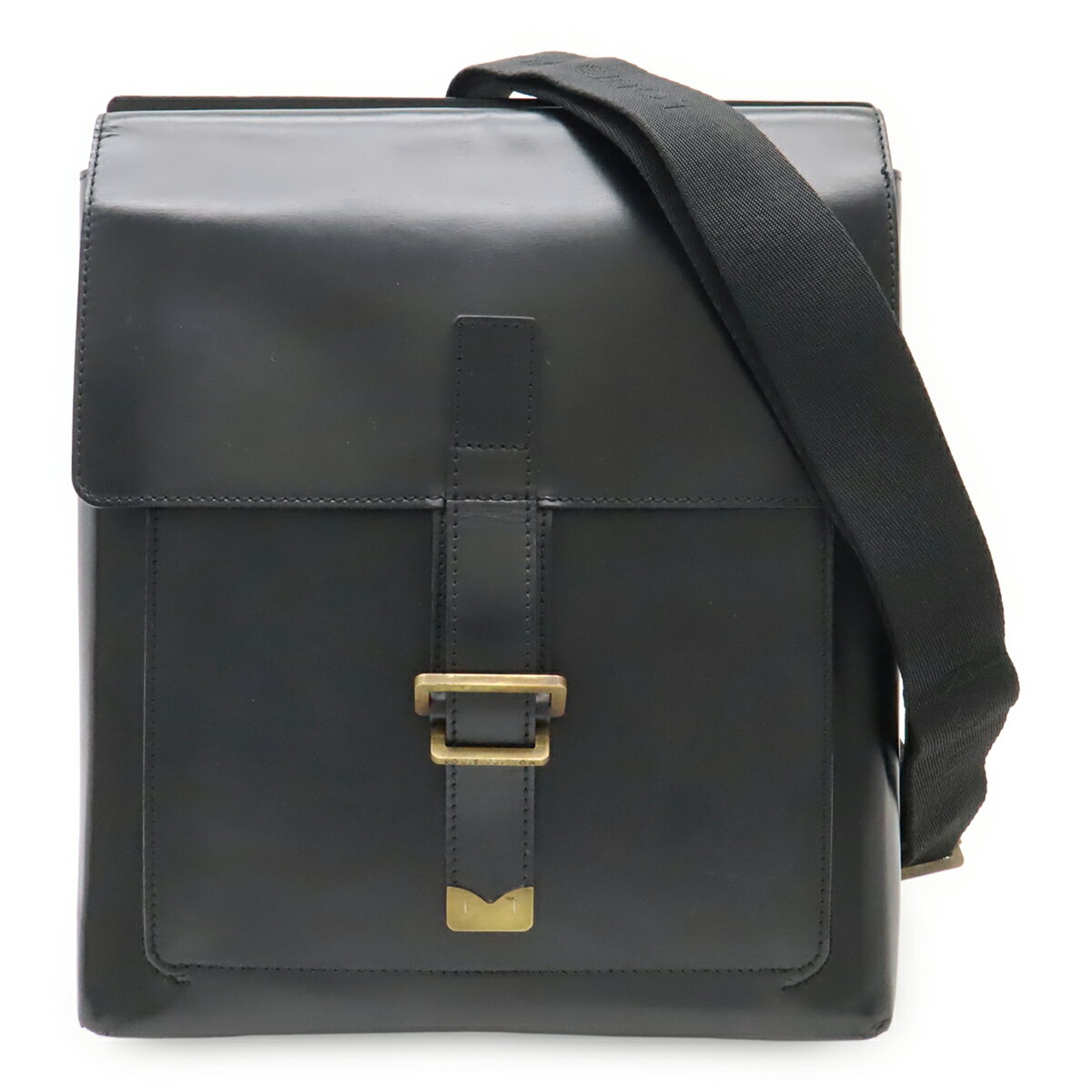樂天商城 - LOUIS VUITTON ルイ ヴィトン リエージュ ファンタサン ショルダーバッグ 斜め掛け カーフスキン レザー ブラック 黒 M92223 【中古】