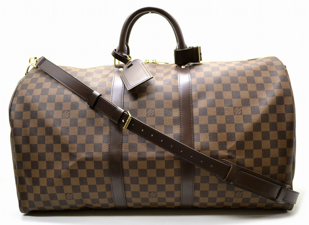 【未使用品】【バッグ】LOUIS VUITTON ルイ ヴィトン ダミエ キーポル バンドリエール55 ボストンバッグ 旅行カバン トラベルバッグ N41414 【中古】【k】【Blumin/森田質店】【質屋出店】