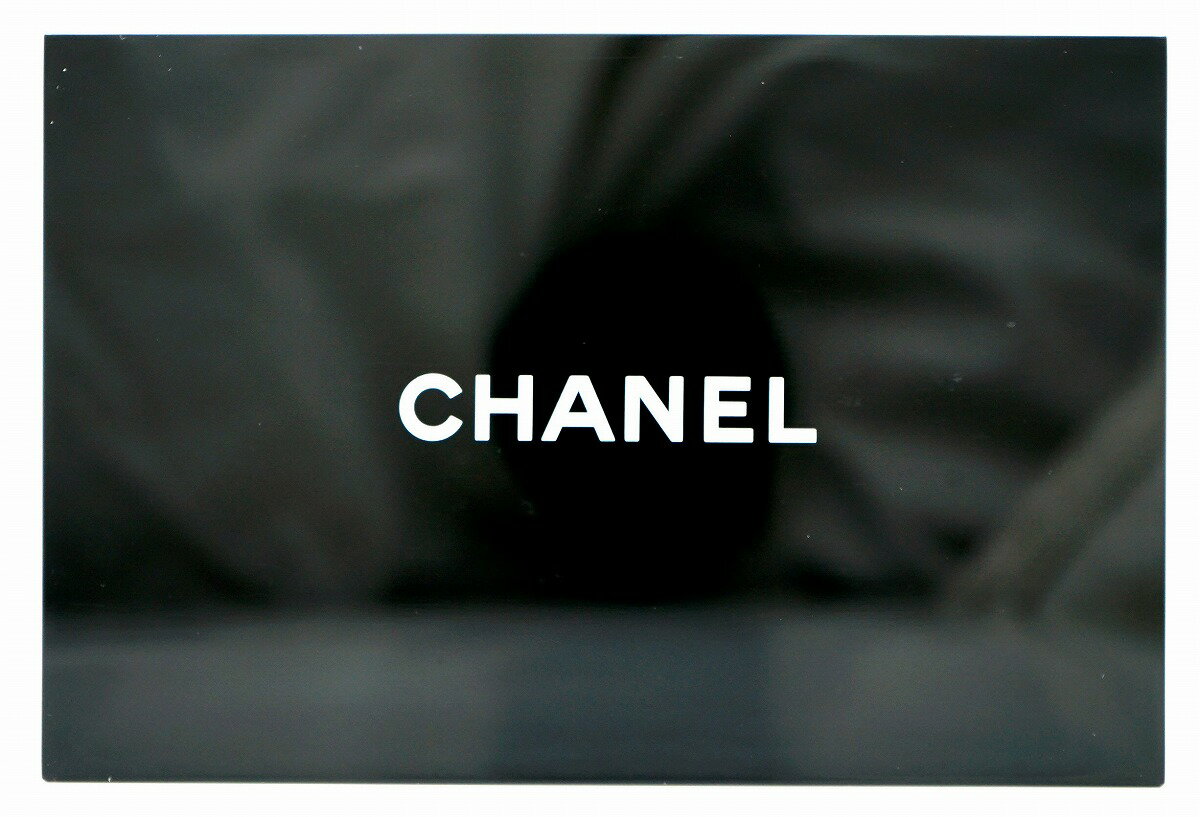 【未使用品】CHANEL シャネル ジュエリーケース マルチケース 収納BOX 小物入れ ミラー付き 鏡 ノベルティ 非売品 ロゴ ブラック 黒 ホワイト 白 【中古】【k】【Blumin/森田質店】【質屋出店】