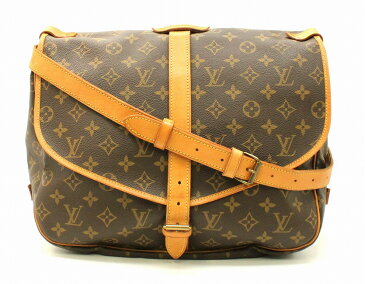 【バッグ】LOUIS VUITTON ルイ ヴィトン モノグラム ソミュール35 ショルダーバッグ 斜め掛けショルダー M42254 【中古】【k】