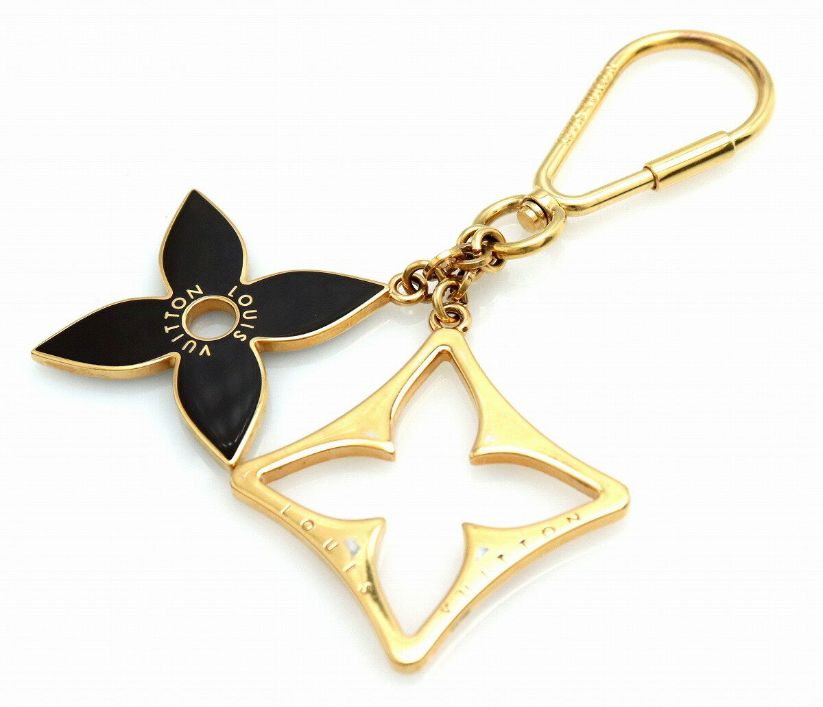 【ジュエリー】LOUIS VUITTON ルイ ヴィトン フルール ドゥ モノグラム キーホルダー キーチェーン ロゴチャーム バッグチャーム M65218 【中古】【u】