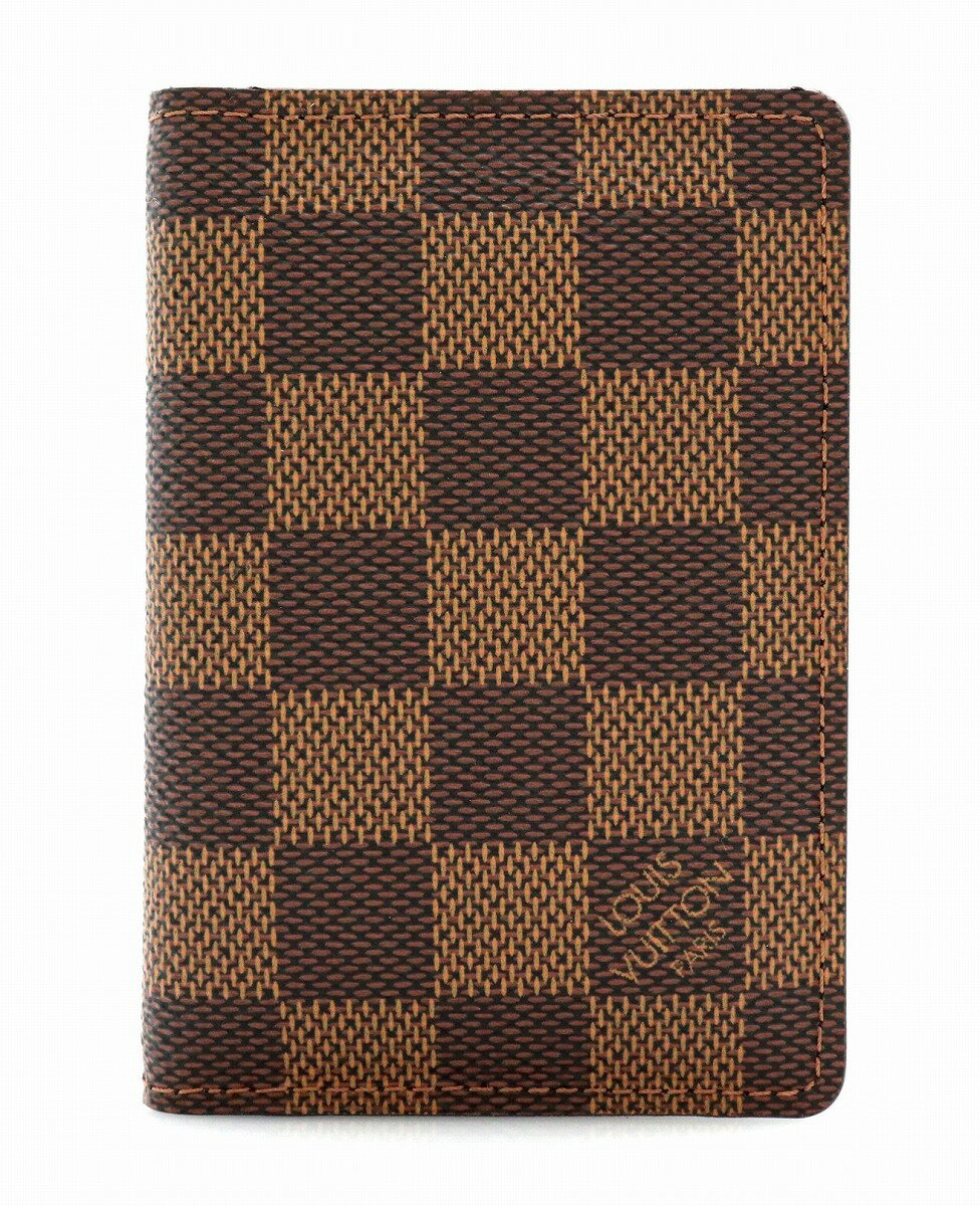 【未使用品】LOUIS VUITTON ルイ ヴィトン ダミエ オーガナイザー ドゥポッシュ カードケース 名刺入れ パスケース 定期入れ N61721 【中古】【k】