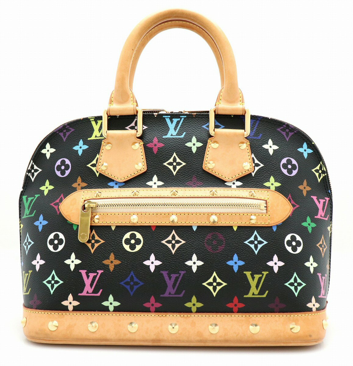 【バッグ】LOUIS VUITTON ルイ ヴィトン モノグラムマルチカラー アルマ ハンドバッグ ノワール 黒 ブラック M92646 【中古】【k】のサムネイル