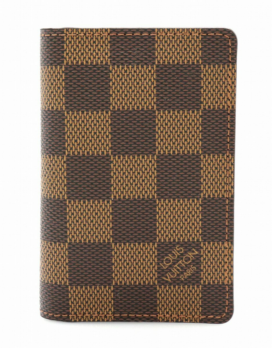 LOUIS VUITTON ルイ ヴィトン ダミエ オーガナイザー ドゥポッシュ カードケース 名刺入れ パスケース 定期入れ N61721 【中古】【k】