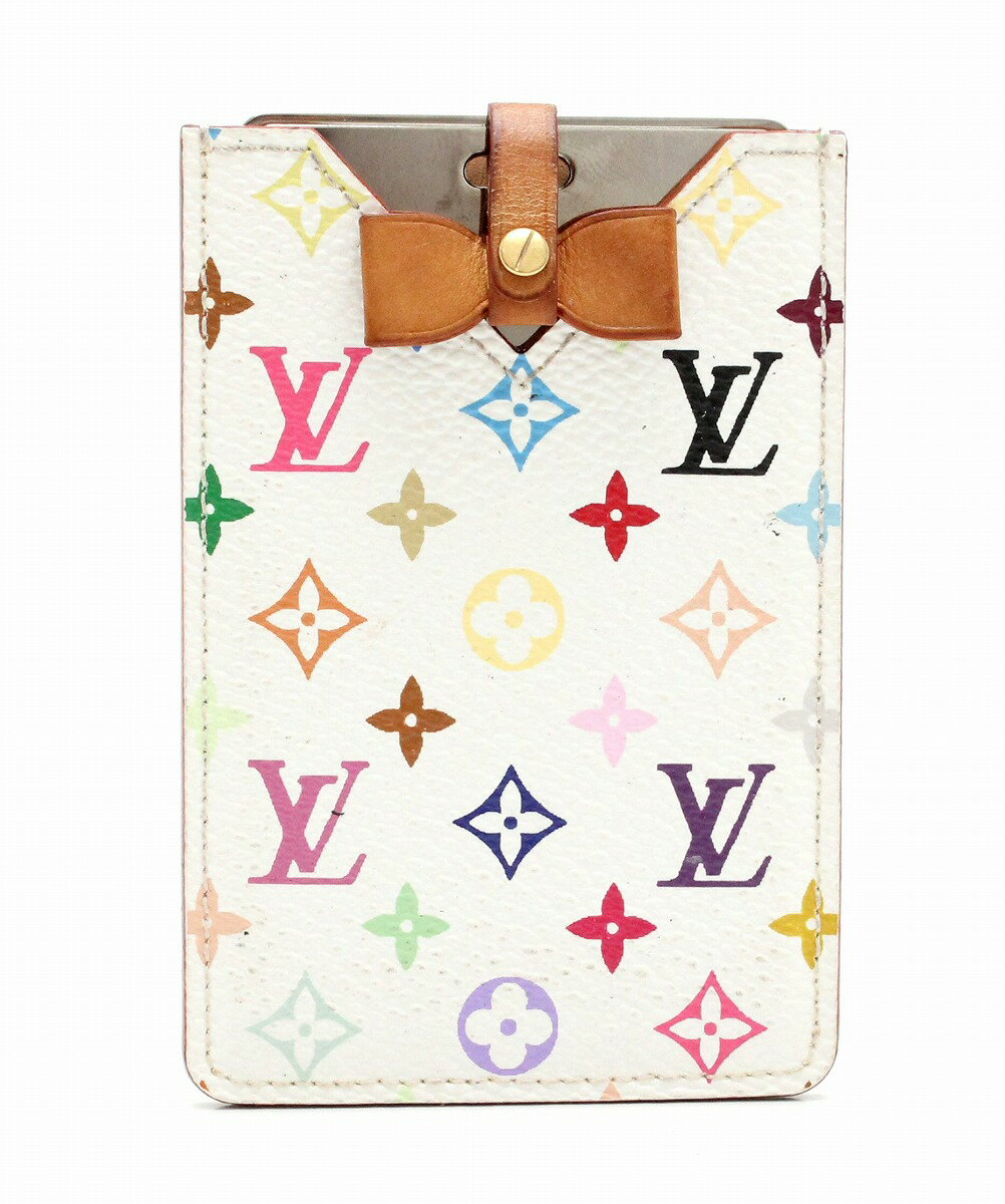 LOUIS VUITTON ルイ ヴィトン モノグラムマルチカラー エテュイ ミロワール コンパクトミラー 鏡 ブロン M92651 【中古】【k】