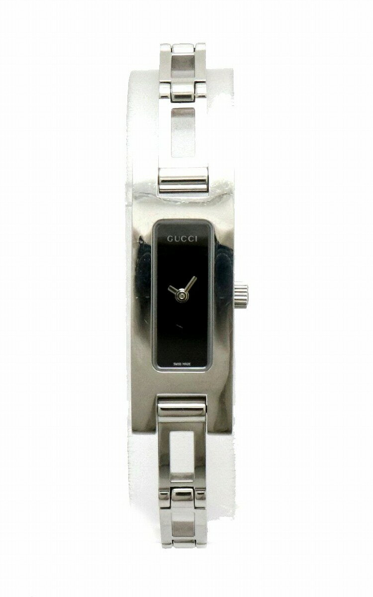 【ウォッチ】GUCCI グッチ ブラック文字盤 SS レディース QZ クォーツ 腕時計 3900L 【中古】【k】