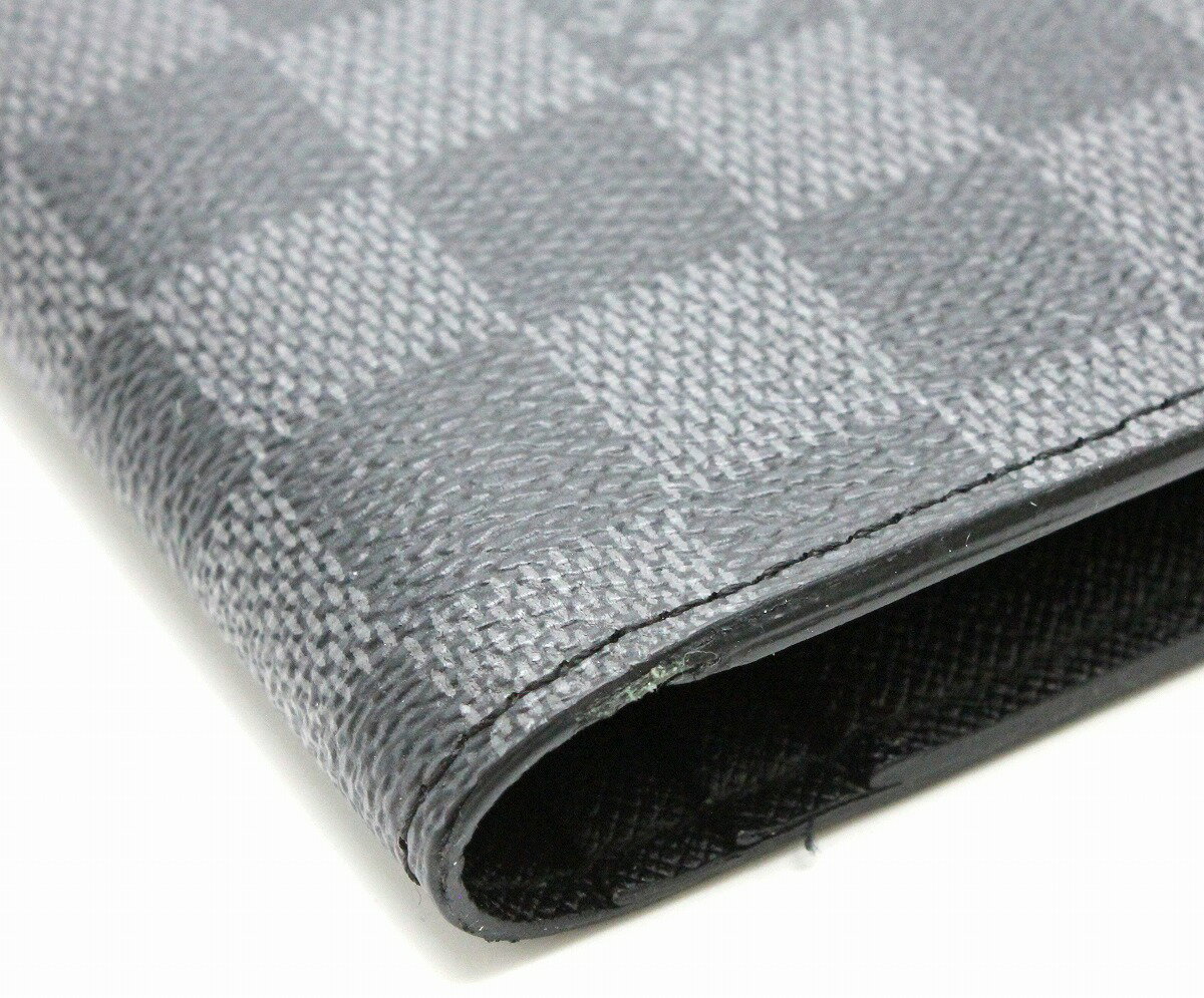 【財布】LOUIS VUITTON ルイ ヴィトン ダミエグラフィット ポルトフォイユ ブラザ 2つ折長財布 N62665 【中古】【u】