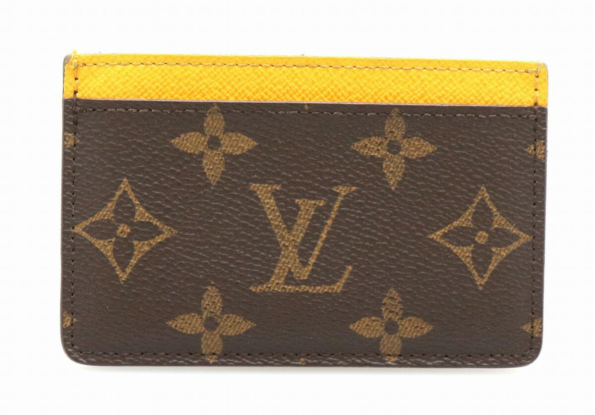 LOUIS VUITTON ルイ ヴィトン モノグラム ポルト カルト サーンプル パスケース 定期入れ カードケース ミモザ M60704 【中古】【k】