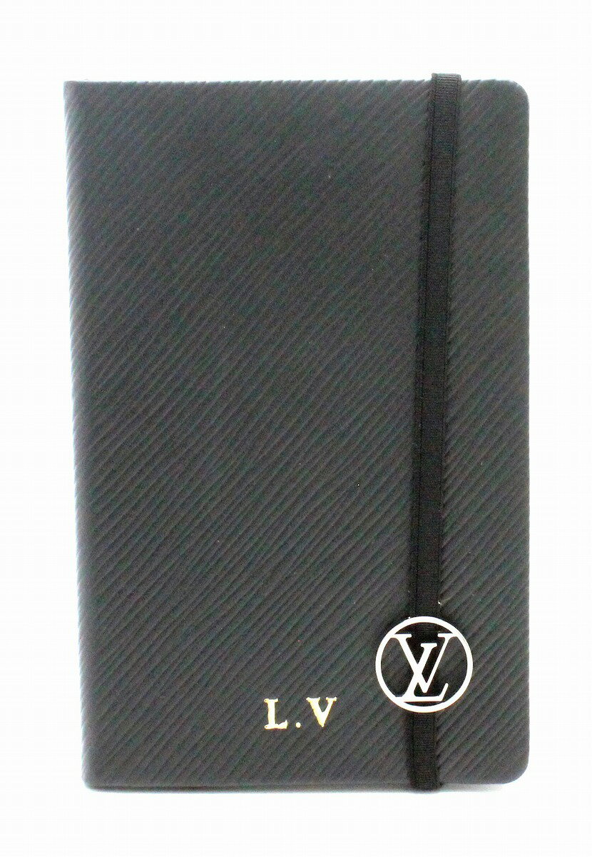 【未使用品】LOUIS VUITTON ルイ ヴィトン カイエ・ギュスターヴ PM ノートブック システム手帳 レザー ノワール 黒 ブラック L.V打刻入り GI0110 【中古】【u】