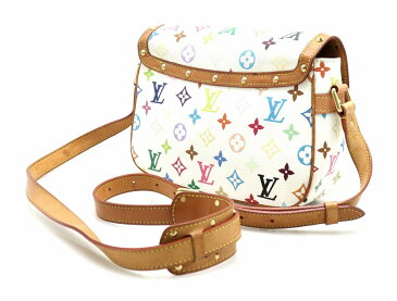 【バッグ】LOUIS VUITTON ルイ ヴィトン マルチカラー ソローニュ ショルダーバッグ 斜め掛けショルダー ブロン 白 ホワイト M92661 【中古】【k】