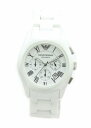 【ウォッチ】 EMPORIO ARMANI エンポリオ アルマーニ セラミカ クロノグラフ デイト  ...