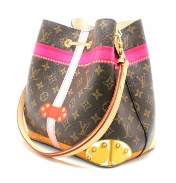 【新品未使用品】【バッグ】LOUIS VUITTON ルイ ヴィトン モノグラム ネオノエ トロンプ ルイユ トランク柄 ショルダーバッグ ワンショルダー 巾着型 2WAY ピンク M40649【k】