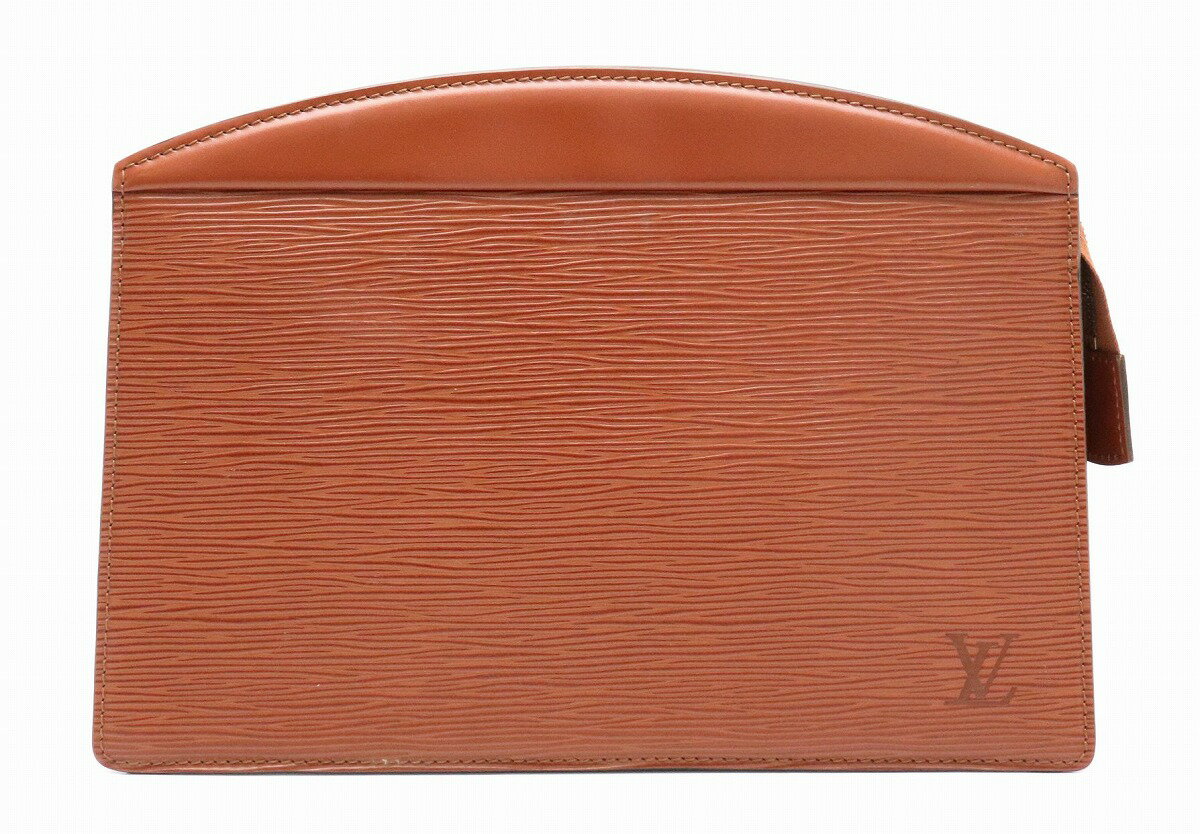 【バッグ】LOUIS VUITTON ルイ ヴィトン エピ トゥルース クレタ セカンドバッグ クラッチバッグ ポーチ ケニアブラウン 【中古】【k】