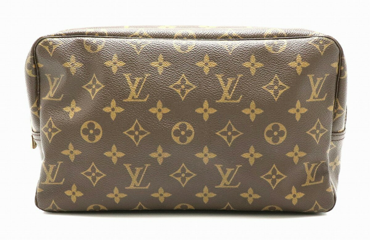 【バッグ】LOUIS VUITTON ルイ ヴィトン モノグラム トゥルース トワレット28 化粧ポーチ トラベルポーチ マルチポーチ クラッチバッグ ベタなし M47522 【中古】【k】