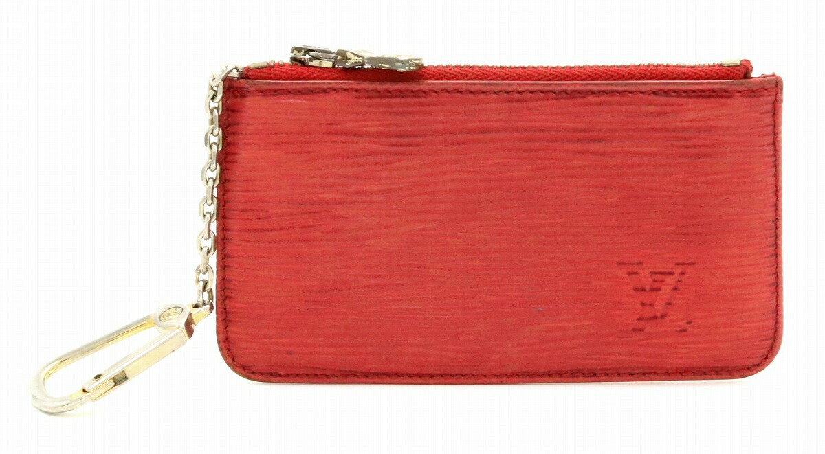 【財布】LOUIS VUITTON ルイ ヴィトン エピ ポシェット クレ コインケース コインパース 小銭入れ キーリング付 レザー ルージュ 赤 レッド M6380E 【中古】【k】