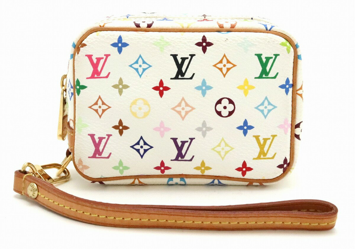 【バッグ】LOUIS VUITTON ルイ ヴィトン モノグラムマルチカラー トゥルース ワピティ ミニポーチ デジカメケース マルチケース ブロン 白 ホワイト M58033 【中古】【k】