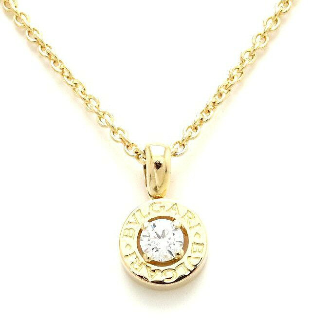 ブルガリ BVLGARI ブルガリブルガリ ダイヤモンド ネックレス イエローゴールド ダイヤ