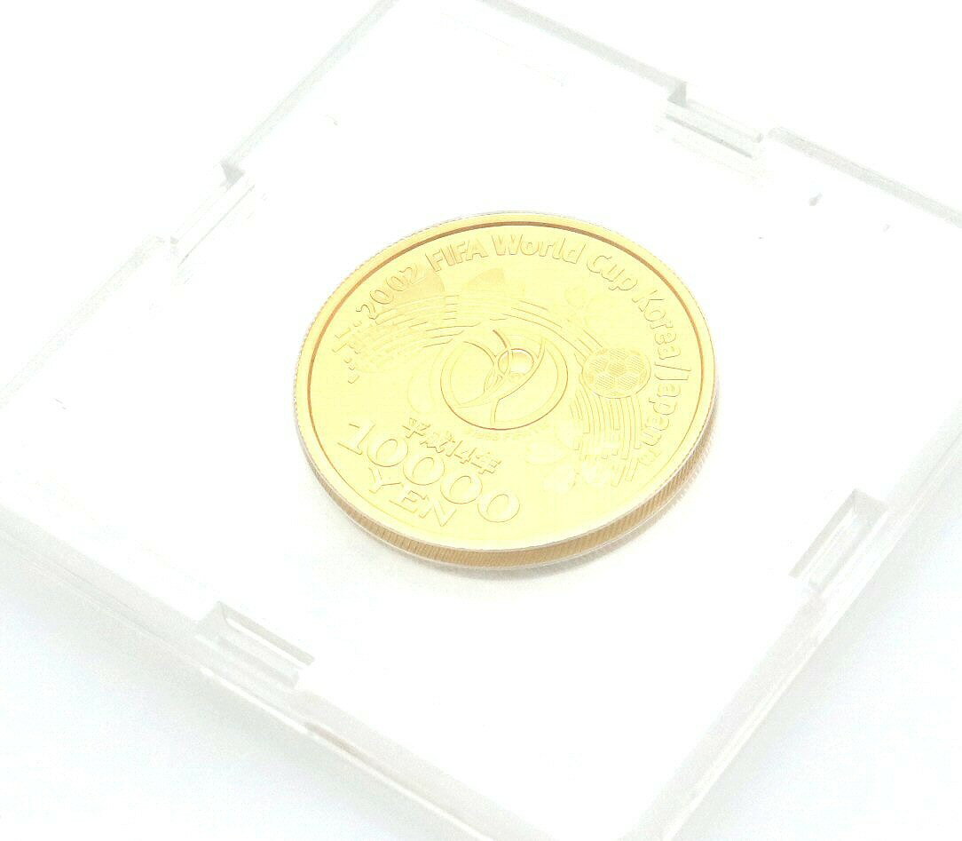 2002年 FIFAワールドカップ 記念貨幣 1万円金貨幣 プルーフ貨幣 造幣局 【中古】【k】のサムネイル