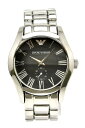 【ウォッチ】EMPORIO ARMANI エンポリオ アルマーニ スモールセコンド ブラックダイアル ...