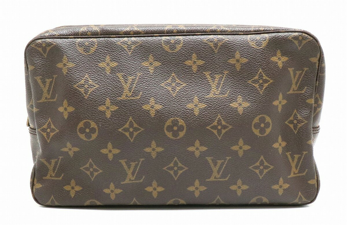 【バッグ】LOUIS VUITTON ルイ ヴィトン モノグラム トゥルース トワレット28 化粧ポーチ トラベルポーチ マルチポーチ クラッチバッグ M47522 【中古】【s】