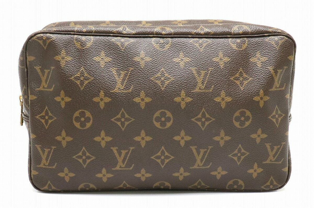 【バッグ】LOUIS VUITTON ルイ ヴィトン モノグラム トゥルース トワレット28 化粧ポーチ トラベルポーチ マルチポーチ クラッチバッグ M47522 【中古】【s】