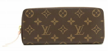 【財布】LOUIS VUITTON ルイ ヴィトン モノグラム ポルトフォイユ クレマンス ラウンドファスナー 長財布 ローズバレリーヌ ピンク M61298 【中古】【s】