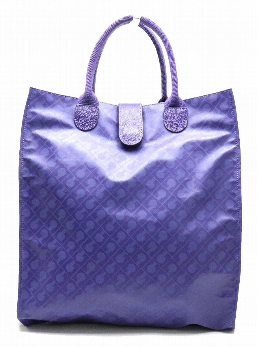 【バッグ】GHERARDINI ゲラルディーニ SOFTY ソフティ トートバッグ ハンドバッグ エコバッグ 折りたたみ ポリエステル ポリウレタン パープル 紫 【中古】のサムネイル